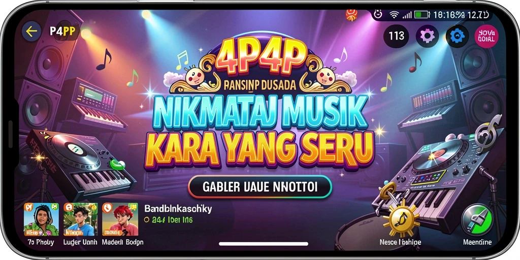 Tampilan gameplay 4P4P yang seru dan interaktif.