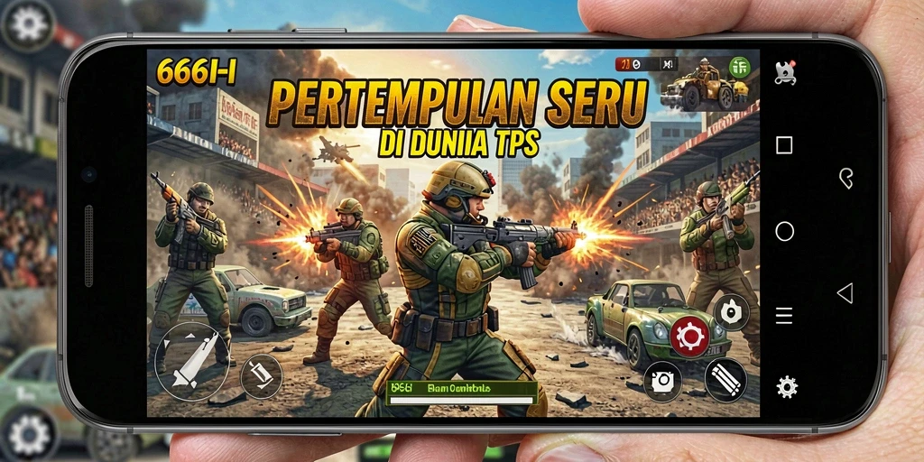Screenshot menunjukkan aksi pertempuran intens di 666I.