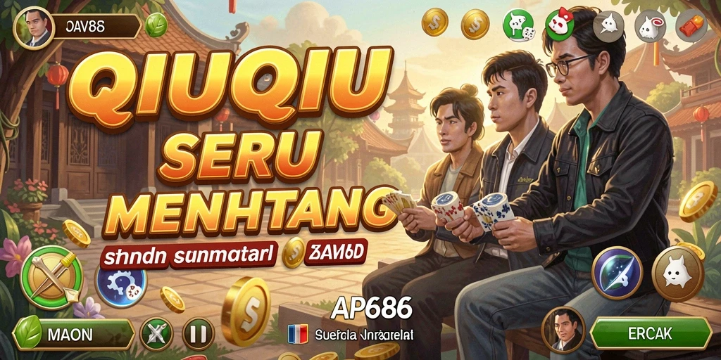 Tampilan gameplay seru dari game QiuQiu AP686 yang menantang.