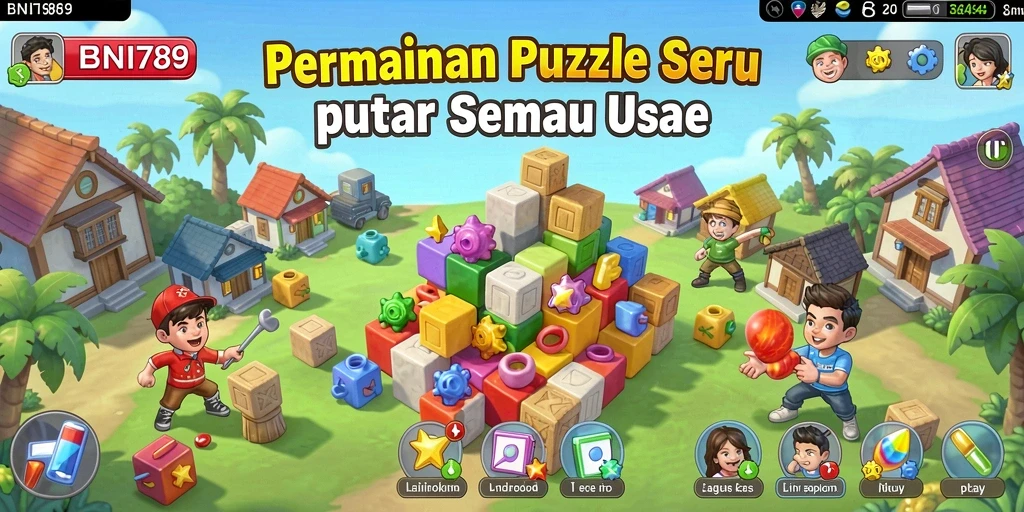 Tampilan gameplay BNI789 yang menantang dan berwarna.