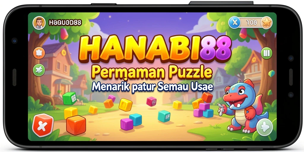 Tampilan gameplay HANABI88 dengan puzzle menantang.