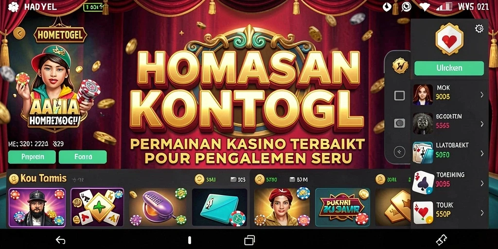 Screenshot gameplay HOMETOGEL yang menampilkan pengalaman Kasino yang mendebarkan.