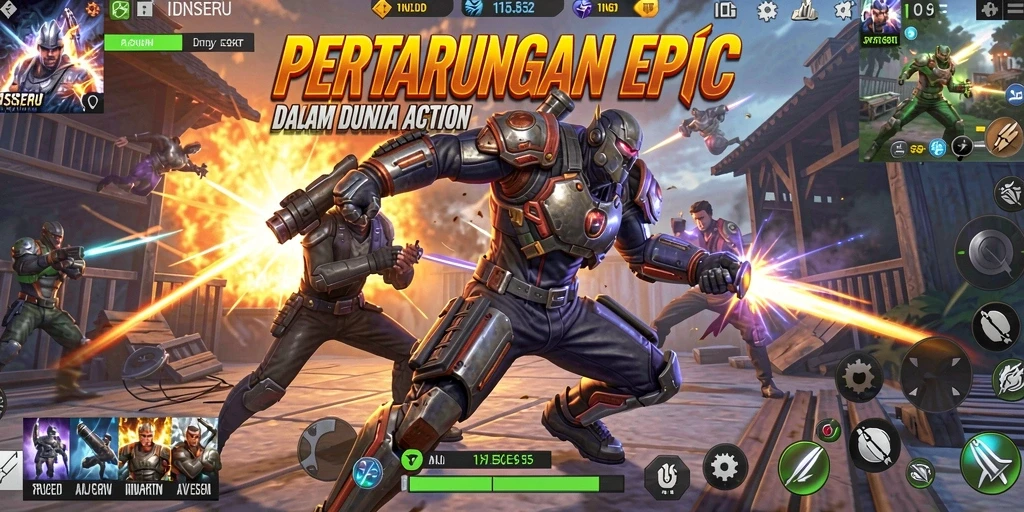 Tampilan gameplay seru dari IDNSERU yang penuh aksi.