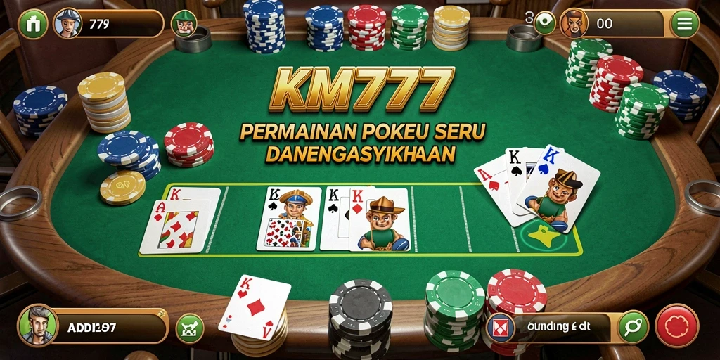 Permainan <strong>Poker</strong> yang seru dan mendebarkan dalam KM777.