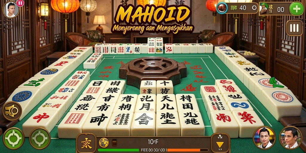 Screenshot MPOID menampilkan keseruan gameplay Mahjong.
