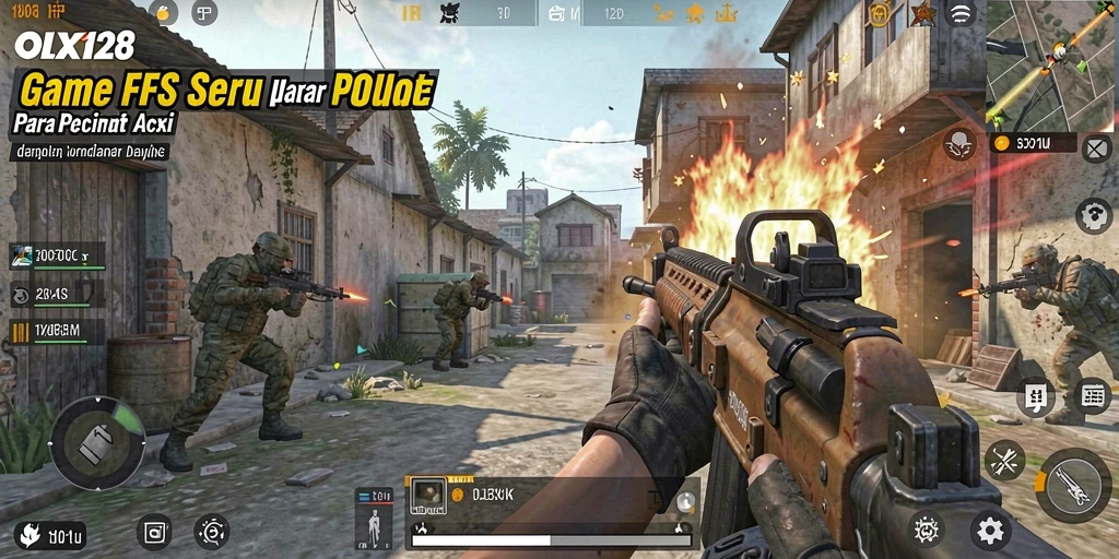 Screenshot dari gameplay OLX128 yang mendebarkan dan penuh aksi.