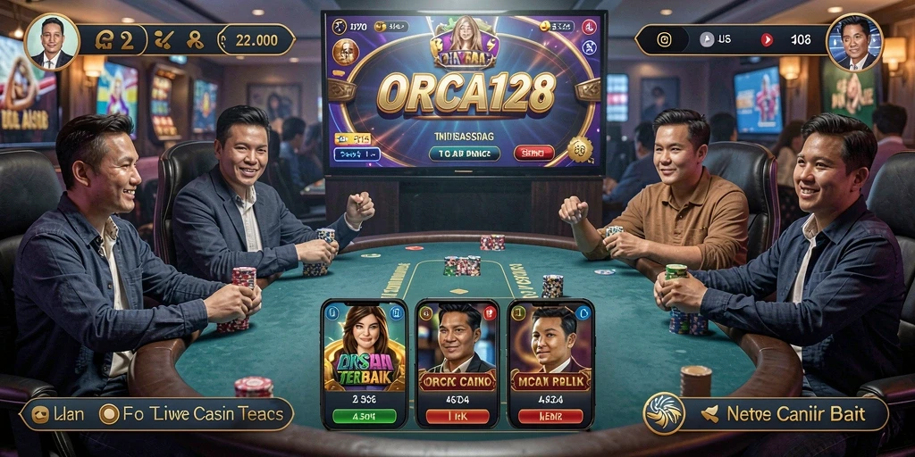 Tampilan gameplay Live Casino yang menarik di ORCA128.