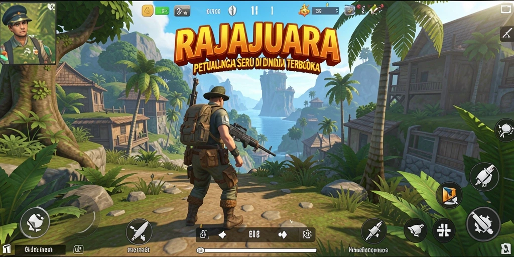 Tampilan gameplay Open World yang menakjubkan di RAJAJUARA.