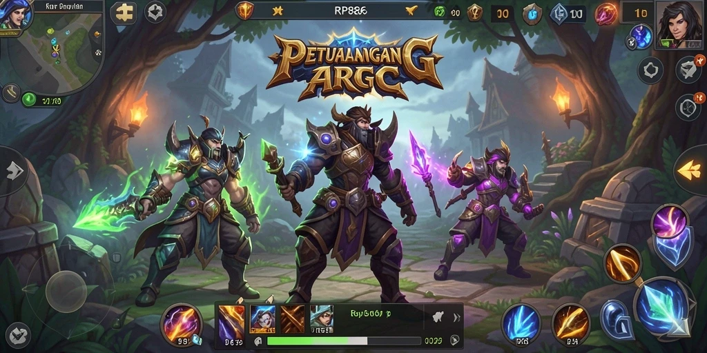 Screenshot gameplay RP886 menampilkan pertarungan yang seru dan grafis yang menawan.