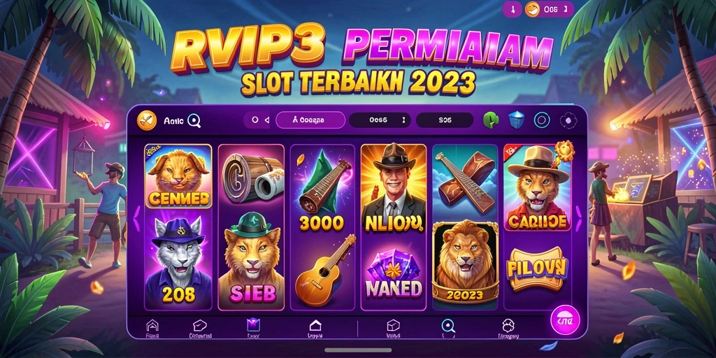 Tampilan menarik dari permainan slot RVIP3 dengan efek grafis yang memukau.
