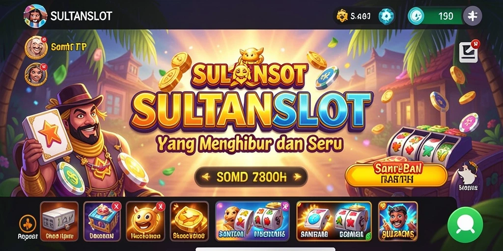 Screenshot utama SULTANSLOT menampilkan gameplay yang seru dan menarik.