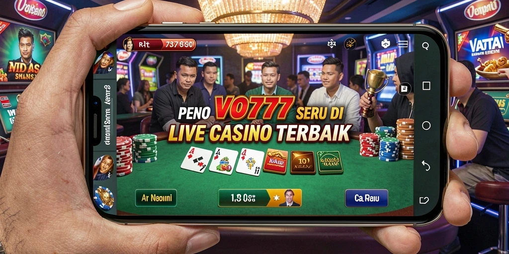 Tampilan menarik dari permainan Live Casino yang seru dan interaktif.