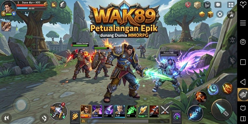 Tampilan gameplay WAK89 yang memukau dengan grafis fantastis.