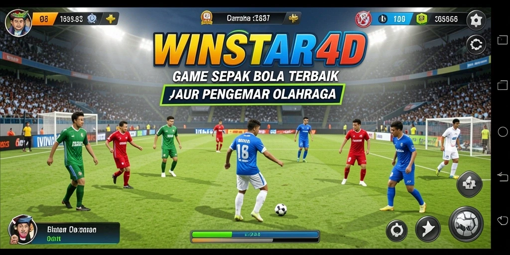 Tampilan permainan <strong>WINSTAR4D</strong> yang menarik dengan aksi sepak bola yang seru.