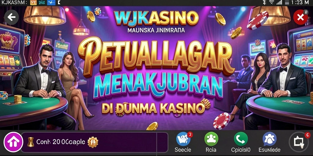 Gameplay mendebarkan di dalam WJKASINO dengan elemen petualangan.