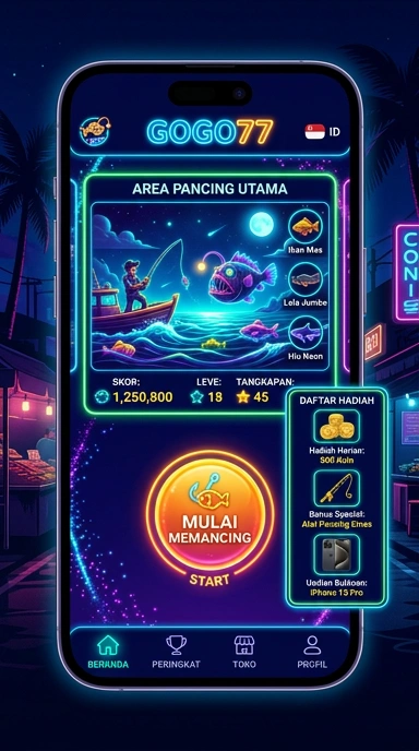 Tampilan utama aplikasi gogo77 dengan katalog aplikasi yang menarik.